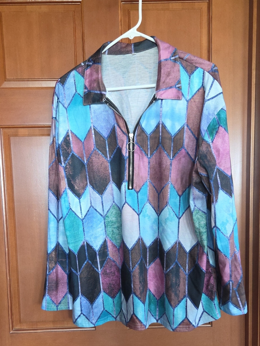 No Name Multi Color Prism Long Sleeved Top PP24 L25
